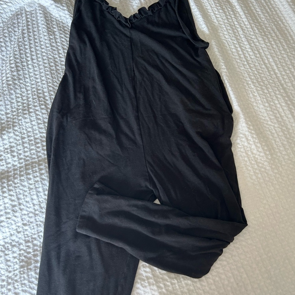 Smash + Tess Black Cropped Jumpsuit